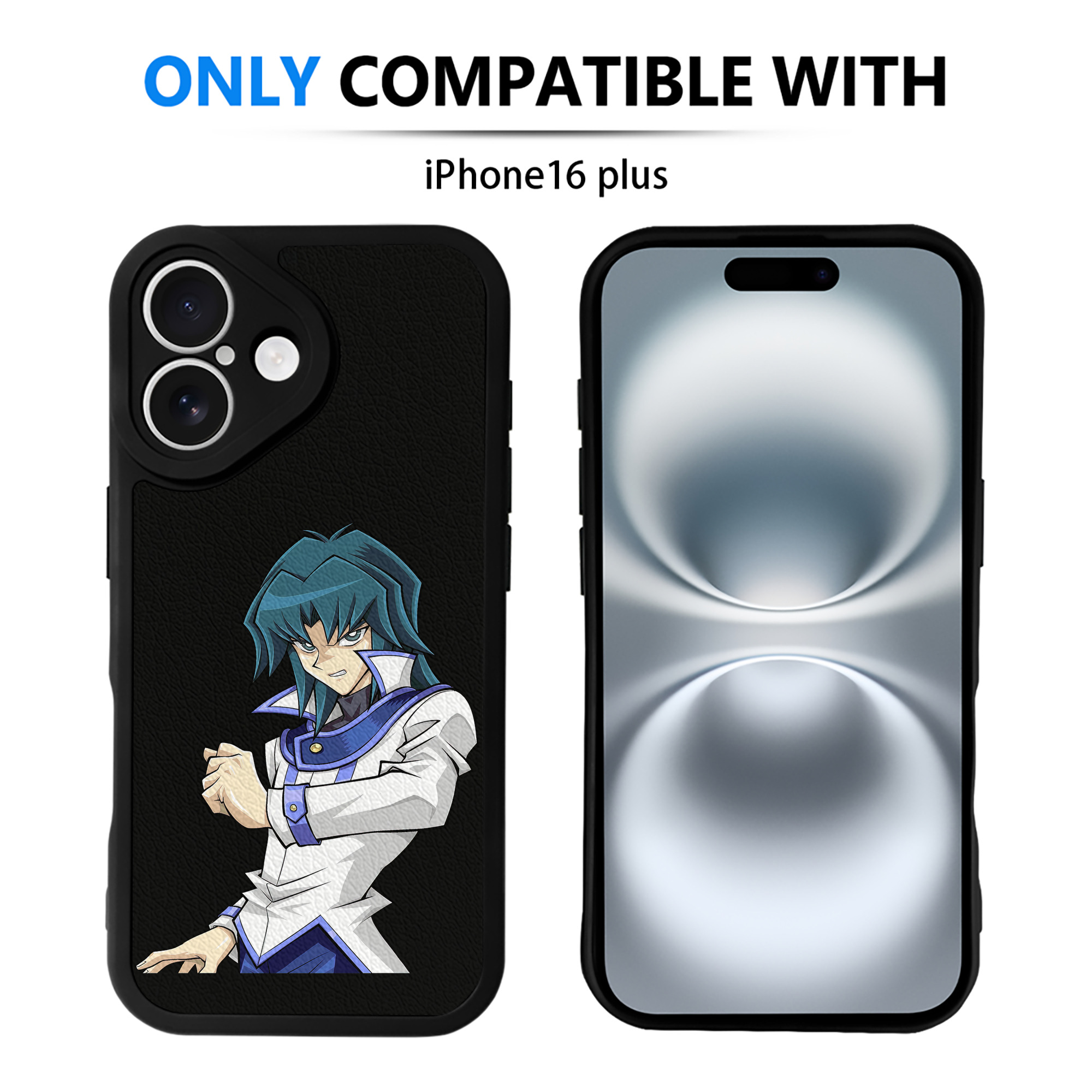 遊☆戯☆王 Yu-Gi-Oh! 【iPhone 16シリーズ対応】シリコンスマホケース（レザー調） 材質：シリコン